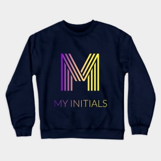 Letter M Letter Art Crewneck Sweatshirt